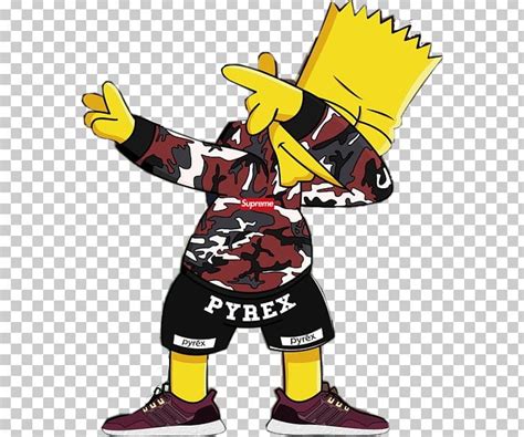 bart simpson supreme sticker